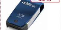 Memorie USB ADDLINK T55 USB 3.1, microUSB, 32GB, 180MB/s, 20MB/s, albastru