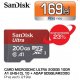 Card de memorie SANDISK Ultra microSDXC 200GB, Clasa 10 A1 UHS-I, 100MBs, adaptor