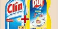Solutie de curatat geamuri Clin + detergent pentru vase Pur