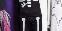 Costum schelet de Halloween pentru copii