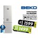 Combina frigorifica Beko DBK386WDR+