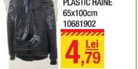 Set 3 huse plastic haine 65x100 centimetri