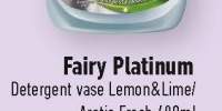 Detergent de vase Lemon&Lime/Arctic Fresh Fairy Platinum
