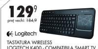 Tastatura Wireless Logitech K400-Compatibila Smart TV