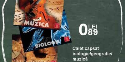 Caiet capsat biologie/geografie/muzica