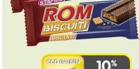 Baton ciocolata lapte/ biscuiti/ stafide Rom