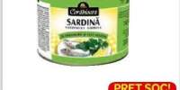 Sardine in ulei vegetal/sos tomat Corabioara