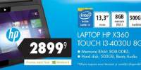 Laptop HP X360 Touch I3-4030U 8GB/500GB