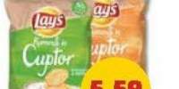 Lays chips in cuptor