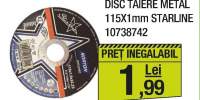 Disc taiere metal Starline