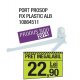 Port prosop fix plastic alb