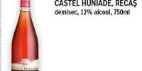Vin demisec Castel Huniade, Recas