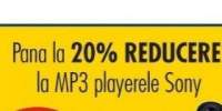 Pana la 20% reducere la MP3 playerele Sony