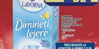 Lapte UHT cu continut redus de lactoza LaDorna 'Dimineti Lejere'
