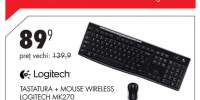 Tastatura+mouse wireless Logitech MK270
