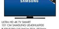 Ultra HD 4K TV Smart 101 centimetri Samsung UE40HU6900
