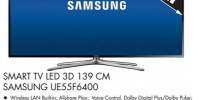 Smart TV LED 3D 139 centimetri Samsung UE55F6400