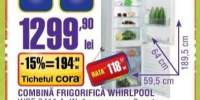 Combina frigorifica Whirlpool WBE 3411 A+W