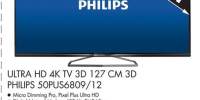 ULTRA HD 4K TV 3D  Philips 50PUS6809/12