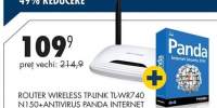 Router wireless TP-LINK TL-WR740N N150 + antivirus Panda internet security 2014