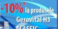 10% reducere la produsele Gerovital H3 Classic