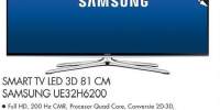Smart TV LED 3D Samsung UE32H6200