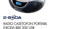 Radio casetofon portabil E-Boda BBX 300 USB