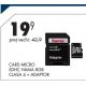 Card Micro SDHC Hama 8GB clasa 4 + adaptor