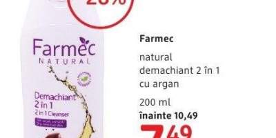 Demachiant natural 2 in 1 Farmec
