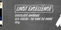 Ciocolata amaruie 85% cacao/ cu sare de mare Lindt