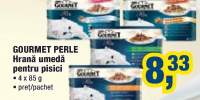 Gourmet perle hrana umeda pentru pisici 4x85 grame