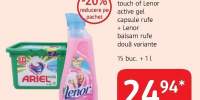 Detergent capsule Ariel + Balsam de rufe Lenor