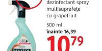 Dezinfectant spray multisuprafete cu grapefruit Sanytol