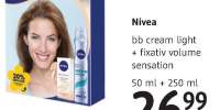 BB cream light + fixativ volume sensation Nivea