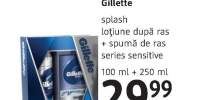 Spuma de ras series sensitive + lotiune dupa ras Splash Gillette
