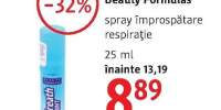 Spray improspatare respiratie Beauty Formulas