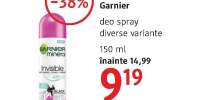 Garnier deodorant spray
