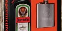 Lichior Jagermeister + recipient inox (Hip Flask)