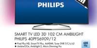 Smart TV LED 3D 102 centimetri Ambilight Philips 40PFS6909/12