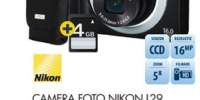 Camera foto Nikon L29 + 4GB + Husa + incarcator
