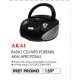 Radio CD/ MP3 Portabil Akai APRC9236U
