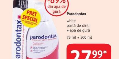 Parodontax White paste de dinti + apa de gura
