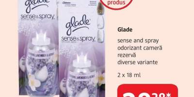 Glade Sense & Sprayt odorizant camera spray