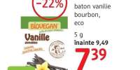 Biovegan baton vanilie bourbon eco