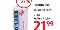 Transpiblock antiperspirant