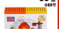 Set de constructii tematic cu mini blocuri Junior Constructii Mega Bloks
