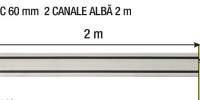 Kit Sina PVC 60 milimetri 2 canale alba
