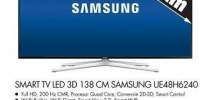 Smart TV LED 3D 138 centimetri Samsung UE48H6240