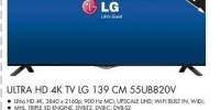 Ultra 4K TV LG 139 centimetri 55UB820V