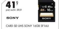 Card SD UHS SONY 16 GB SF16U